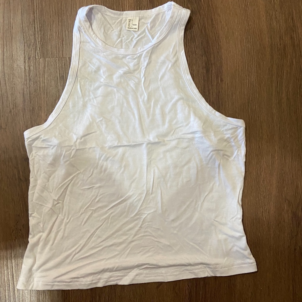 White crop top